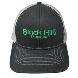 Max Trucker Hat Black One Size Mesh Snapback USA Flag Black Hills Trucking Hat